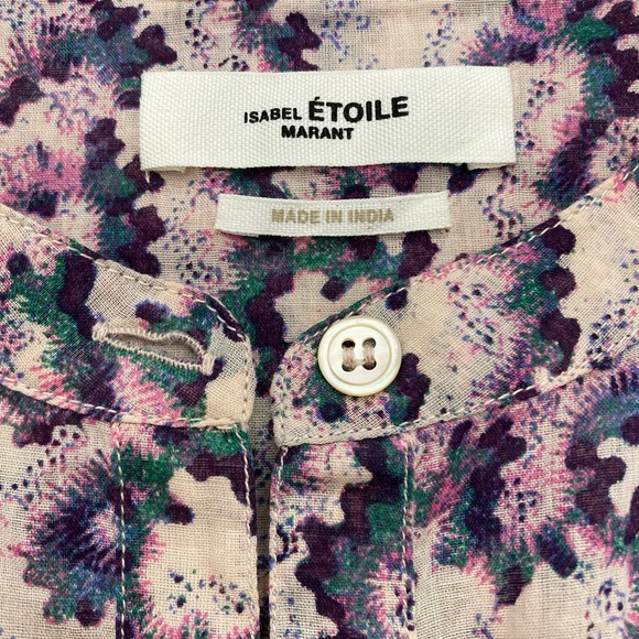 ISABEL MARANT ÉTOILE Maria Printed Cotton Blouse - Picture 5 of 7